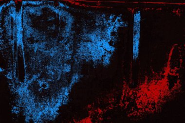 Koyu renkli ses, çatlak ve arkaplanı su sıçratan grunge duvar dokusu