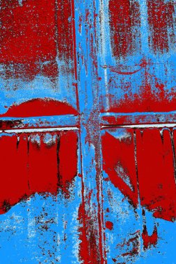 Çizik ve çatlaklarla metal doku