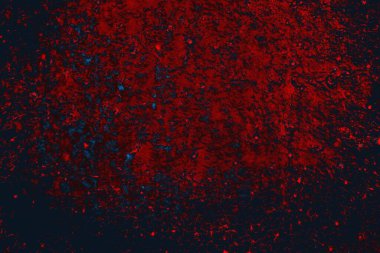 Kırmızı ve mavi renkli grungy duvar, desenli arka plan