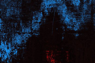 Koyu renkli ses, arka planda çatlaklar olan grunge duvar dokusu