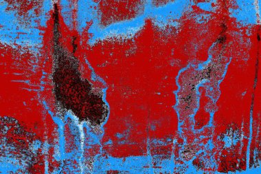 Çizik ve çatlaklarla metal doku