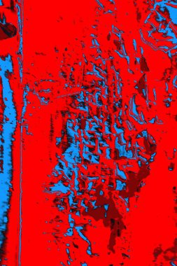 Kırmızı ve mavi renkli grunge duvar dokusu arkaplanı