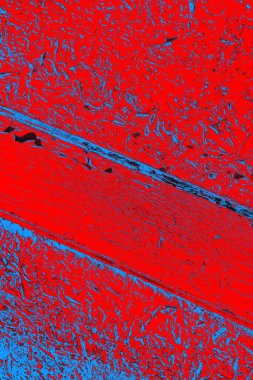 Kırmızı ve mavi renkli grunge duvar dokusu arkaplanı