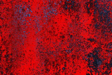 Parlak kırmızı ve mavi renkli grunge duvar dokusu arkaplanı