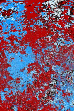 Duvar dokusu arkaplanı eski boyayla soyulmuş 