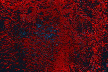 Kırmızı ve mavi renkli grungy duvar, desenli arka plan