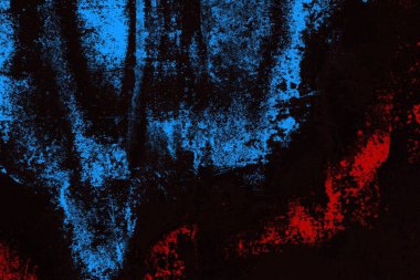 Koyu renkli ses, çatlak ve arkaplanı su sıçratan grunge duvar dokusu