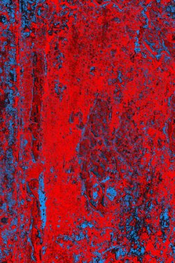 Kırmızı ve mavi renkli grunge duvar dokusu arkaplanı