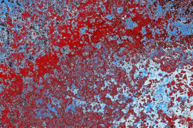 Dökülen boya paslı metal dokusu