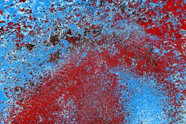 Duvar dokusu arkaplanı eski boyayla soyulmuş 