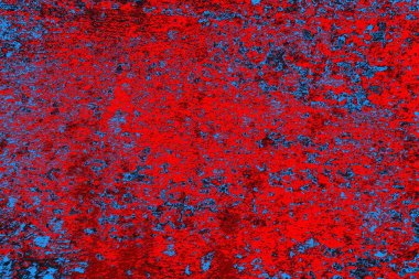 Kırmızı ve mavi renkli grunge duvar dokusu arkaplanı