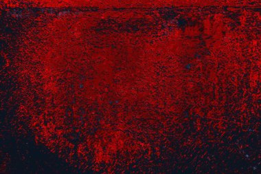 Kırmızı ve mavi renkli grungy duvar, desenli arka plan