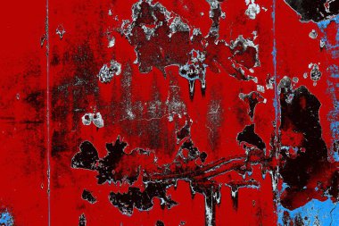 Dökülen boya paslı metal dokusu