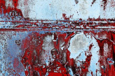 Dökülen boya paslı metal dokusu