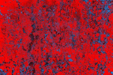 Kırmızı ve mavi renkli grunge duvar dokusu arkaplanı