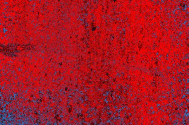Parlak kırmızı ve mavi renkli grunge duvar dokusu arkaplanı