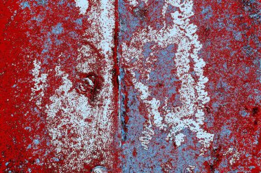 Dökülen boya paslı metal dokusu