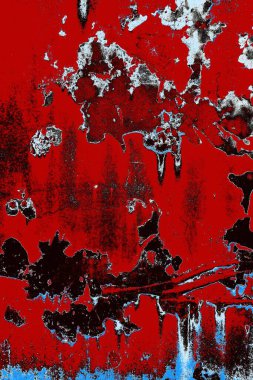 Dökülen boya paslı metal dokusu