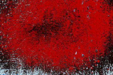 Kırık tarih arkaplanı olan kırmızı, mavi ve siyah grunge duvar