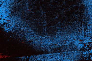 Koyu renkli ses, çatlak ve arkaplanı su sıçratan grunge duvar dokusu