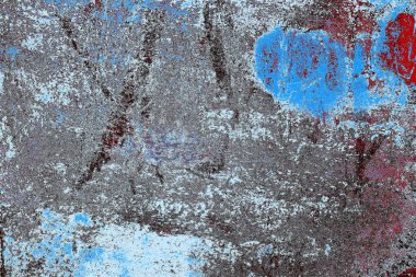 Çizik ve çatlaklarla metal doku