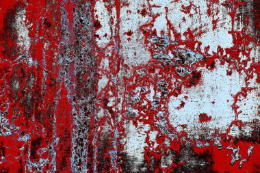 Dökülen boya paslı metal dokusu