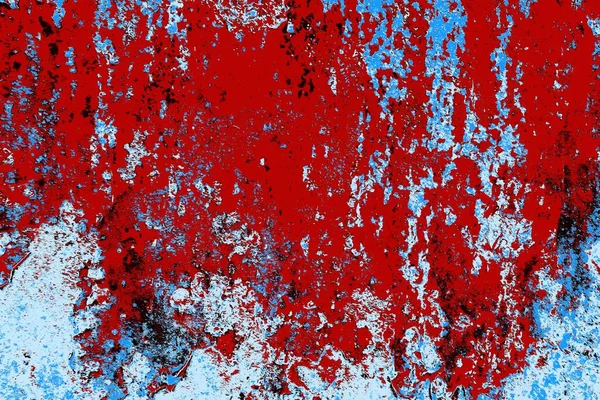 Parete Grunge Colore Rosso Blu Nero Con Sfondo Texture Datata — Foto Stock