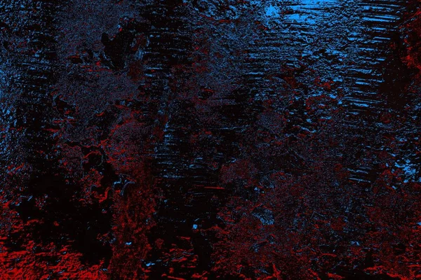 Kırık tarih arkaplanı olan kırmızı, mavi ve siyah grunge duvar