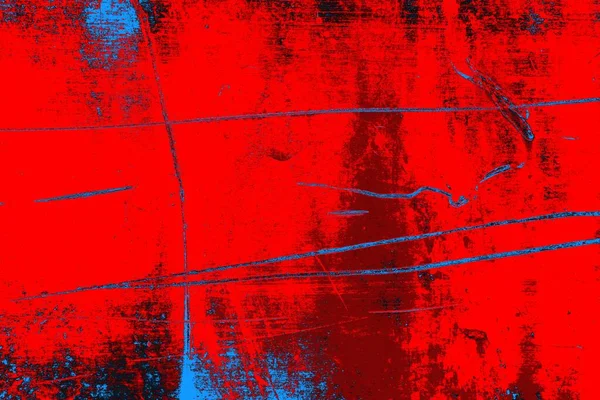 Neon Red Blue Colored Grunge Wall Texture Background — Stock Photo, Image