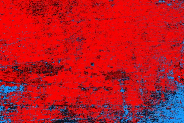 Fondo Textura Pared Grunge Color Rojo Azul Neón — Foto de Stock
