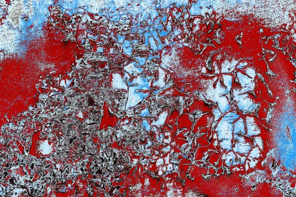 Dökülen boya paslı metal dokusu