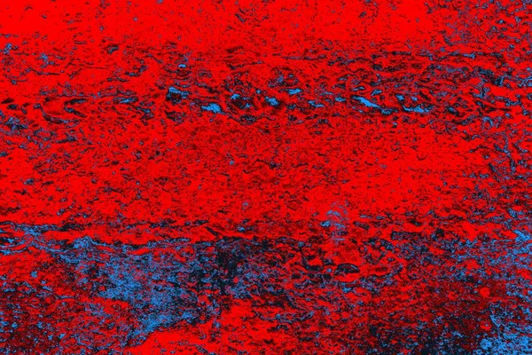Kırmızı ve mavi renkli grungy duvar, desenli arka plan