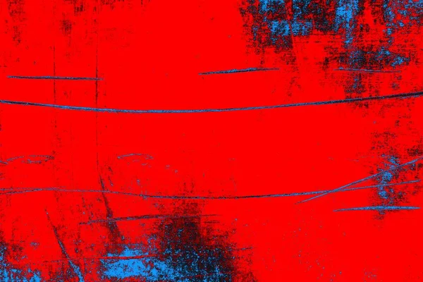 Neon kırmızı ve mavi renkli grunge duvar dokusu arkaplanı
