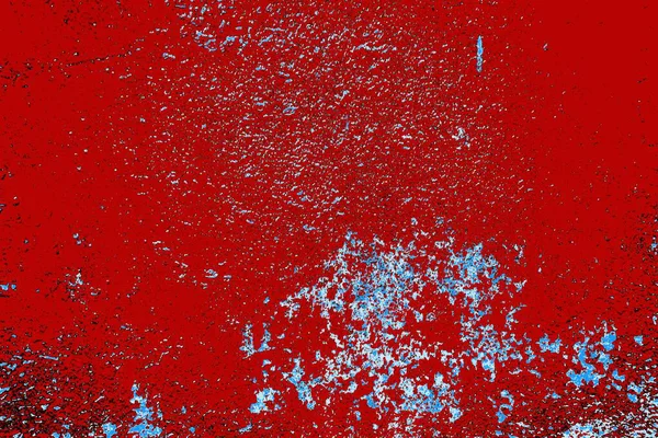 kırmızı mavi ve siyah duvar dokusu ve soyulmuş eski boya. 