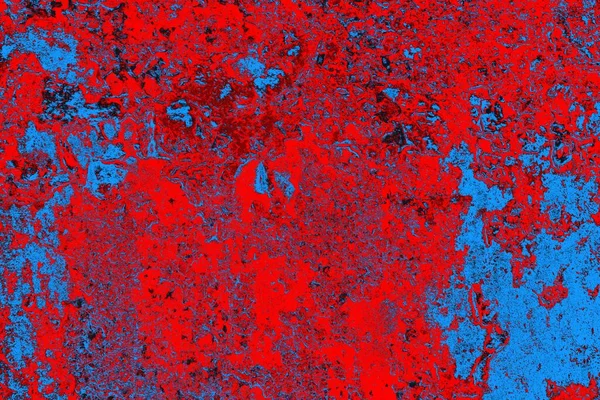 Crimson Rot Und Blau Gefärbte Grunge Wand Textur Hintergrund — Stockfoto