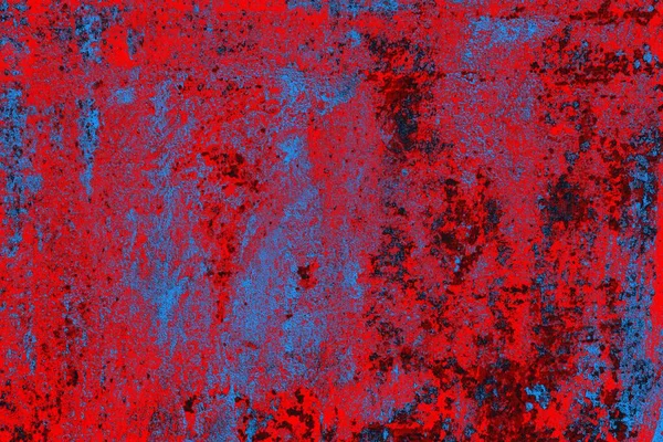 Parlak kırmızı ve mavi renkli grunge duvar dokusu arkaplanı