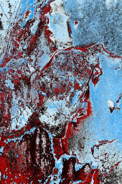 Dökülen boya paslı metal dokusu