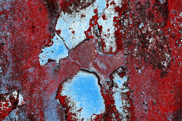 Dökülen boya paslı metal dokusu