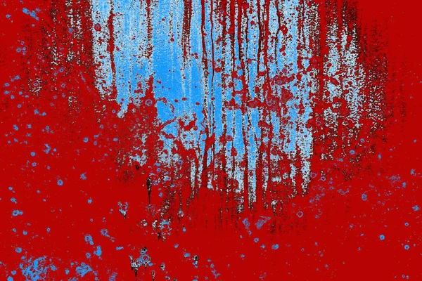 Red Blue Black Colored Grunge Wall Texture Background — Stock Photo, Image