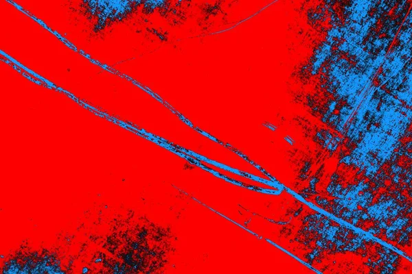 Neon kırmızı ve mavi renkli grunge duvar dokusu arkaplanı