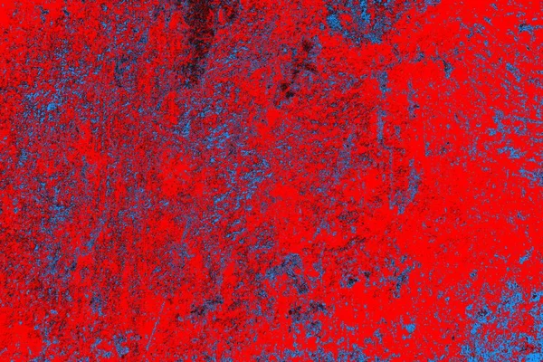 Neon Rood Blauw Gekleurde Grunge Muur Textuur Achtergrond — Stockfoto