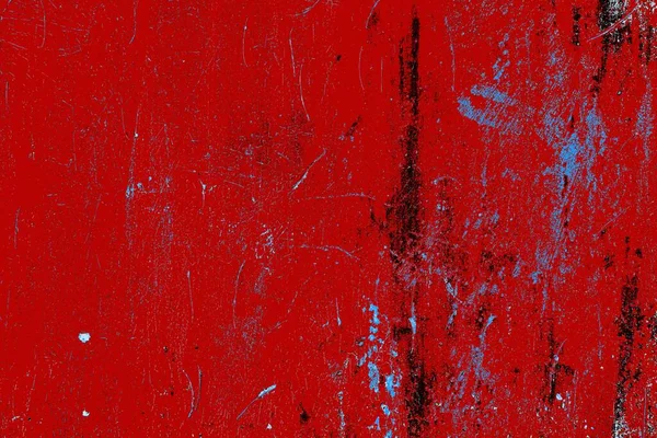Kırık tarih arkaplanı olan kırmızı, mavi ve siyah grunge duvar