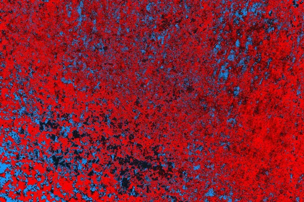 Neon kırmızı ve mavi renkli grunge duvar dokusu arkaplanı