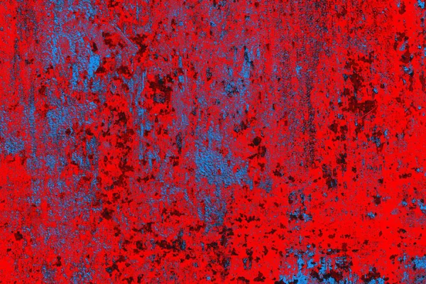 Parlak kırmızı ve mavi renkli grunge duvar dokusu arkaplanı