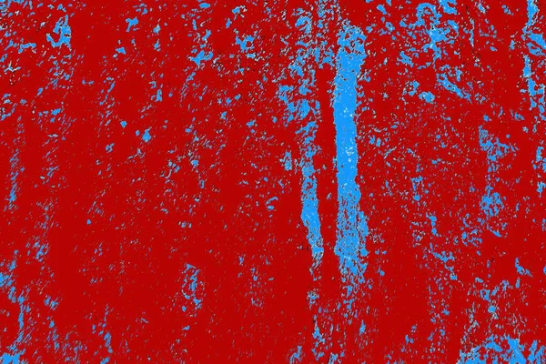 Kırık tarih arkaplanı olan kırmızı, mavi ve siyah grunge duvar