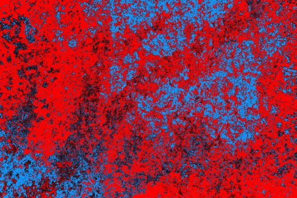Neon kırmızı ve mavi renkli grunge duvar dokusu arkaplanı