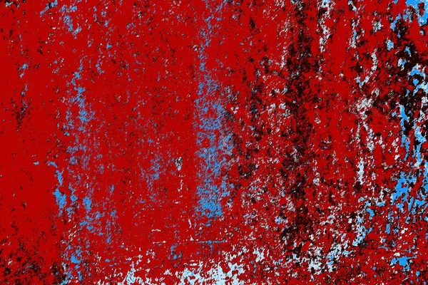 Červená Modrá Černá Barva Grunge Stěna Textura Pozadí — Stock fotografie
