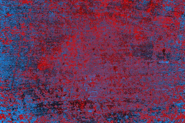 Kırmızı ve mavi renkli grunge duvar dokusu arkaplanı