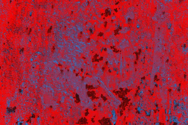 Parlak kırmızı ve mavi renkli grunge duvar dokusu arkaplanı