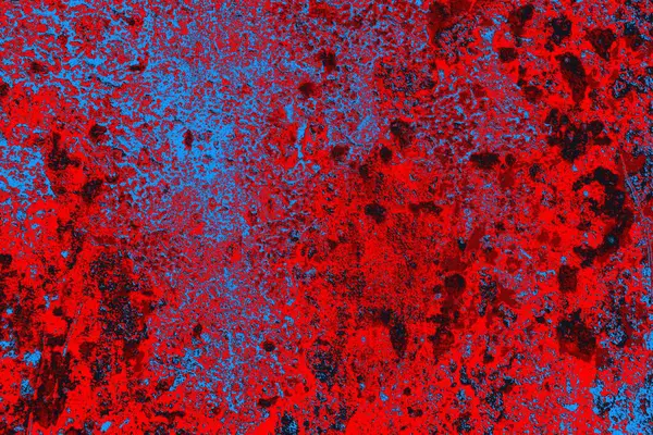 Яскраво Червоний Синій Кольоровий Гранжевий Фон Текстури Стін — стокове фото